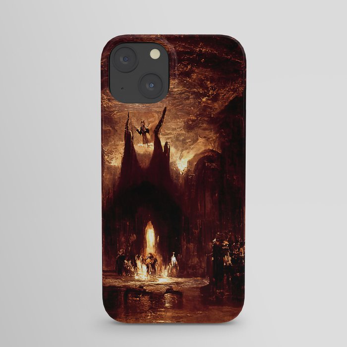 Lucifer Throne in Hell iPhone Case