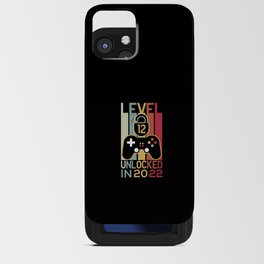 Level 12 unlocked in 2022 gamer 12th birthday gift iPhone Card Case