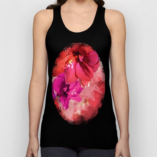 Red Flower Fantasia Unisex Tank Top