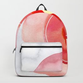Pink Watercolor Circles Pattern  Backpack
