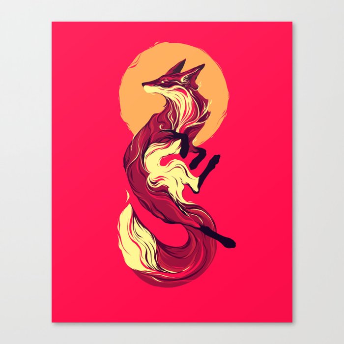 Sun Fox Canvas Print