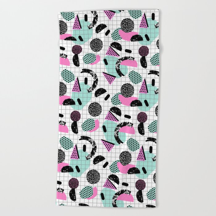 Joshin Memphis Throwback Retro Pop Art Geoemetric Pattern Print Joshin Memphis Throwback Retro Pop Art Geoemetric Pattern Print Unique Trendy Gifts Dorm College Beach