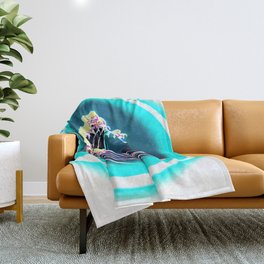 The Great Wave Throw Blanket