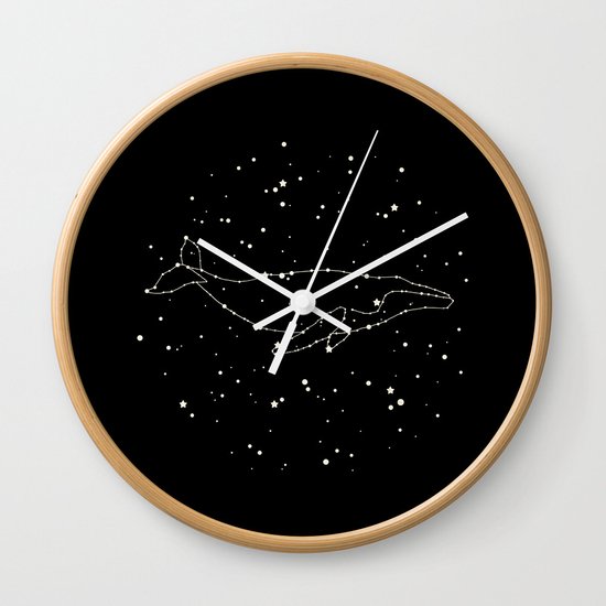 Whale Constellation Wall Clock