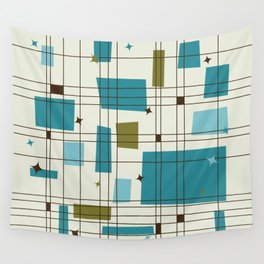 Mid-Century Modern (teal) Wall Tapestry