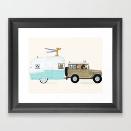 camping trip Framed Art Print