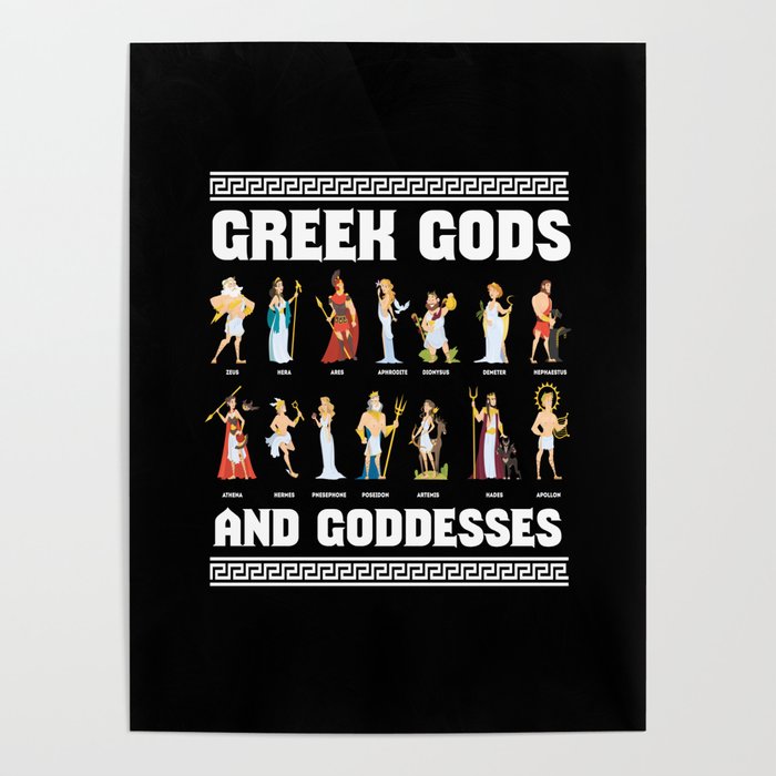 Greek Gods And Goddesses Greeks Poster