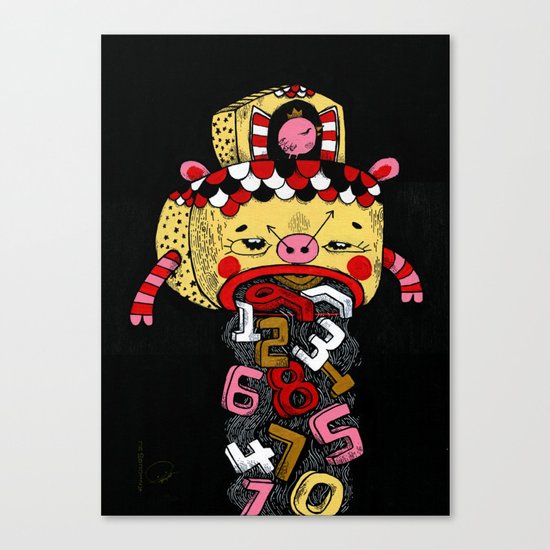 How much Time do we have left (CLOCK) Canvas Print