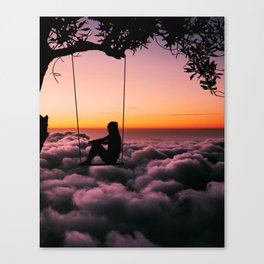 "Sit Above The Clouds" Canvas Print