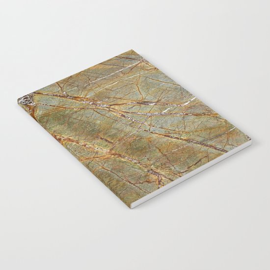 Forest Green Marble Notebook