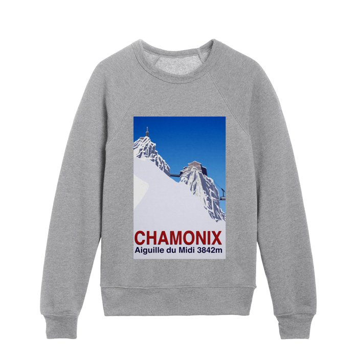 Chamonix ski Kids Crewneck