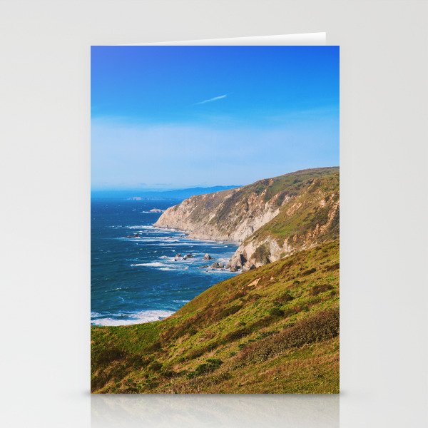 Blue California Coast Stationery Cards