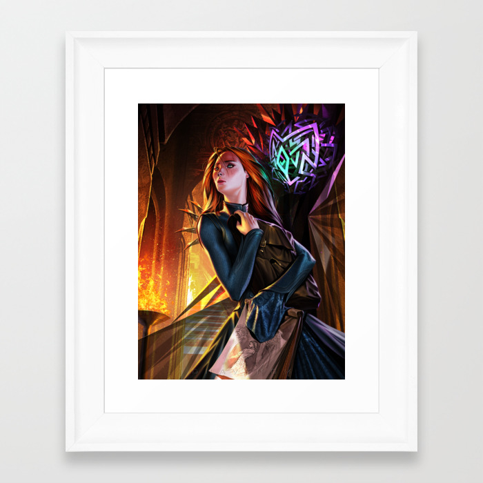 Shallan And Pattern Framed Art Print By Dnavenom Society6