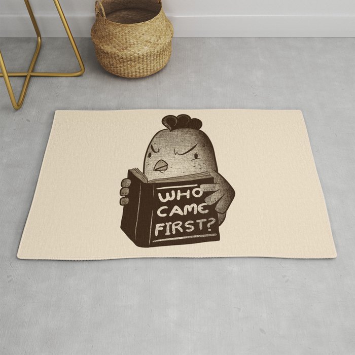 Chicken Who Came First Rug