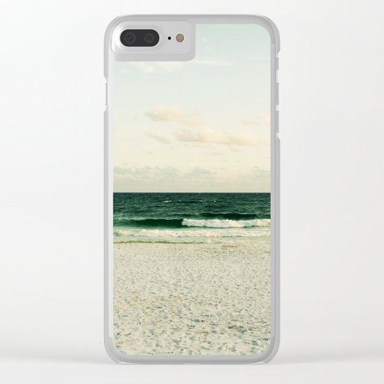 Lonely Wave Clear iPhone Case