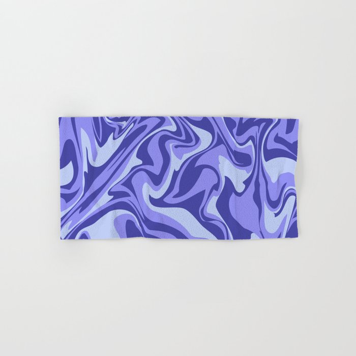 marbled peace_purples blues Hand & Bath Towel