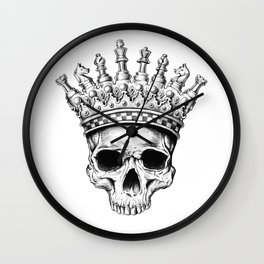 Skull Crown Wall Clocks For Any Decor Style Society6