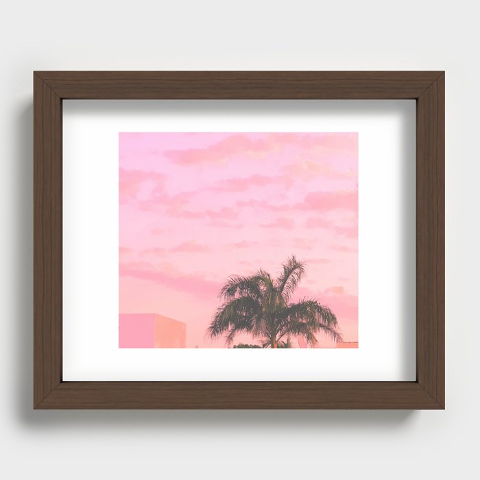Palm Paradise Recessed Framed Print