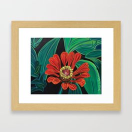 Flower Orange Framed Art Print