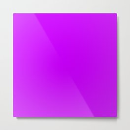 Neon Purple Metal Print | Fluro, Palette, Basic, Pantone, Plain, Color, Pattern, Abstract, Purple, Neon 