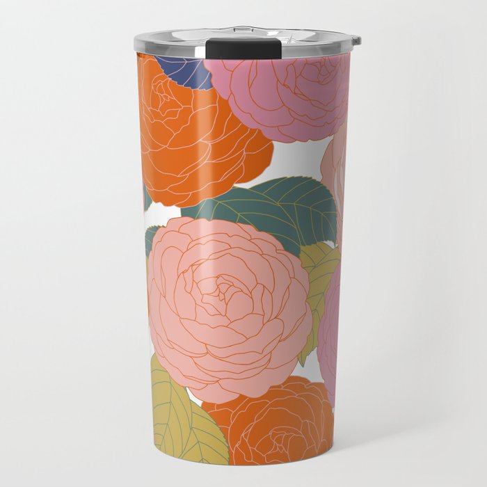 Flowers In Full Bloom Travel Mug