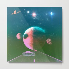 Specters Of The Future. Metal Print | Psychedelic, Synthwave, Surreal, California, Digital, Nature, Graphicdesign, Vaporwave, Digital Manipulation, Outdoors 