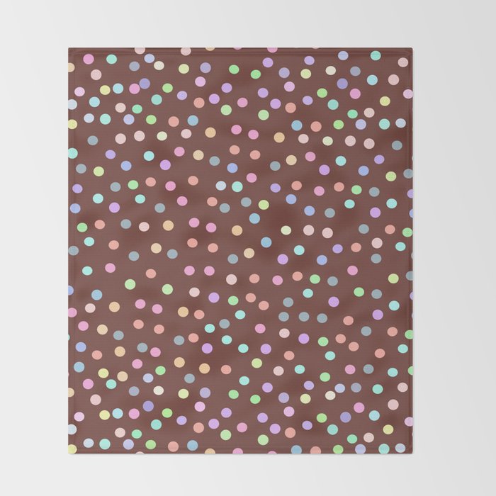 Society6chocolate Glaze With Sprinkles Brown Abstract Background Bed Throw Blanket By Ekaterinap 51 X 60 Blanket Dailymail