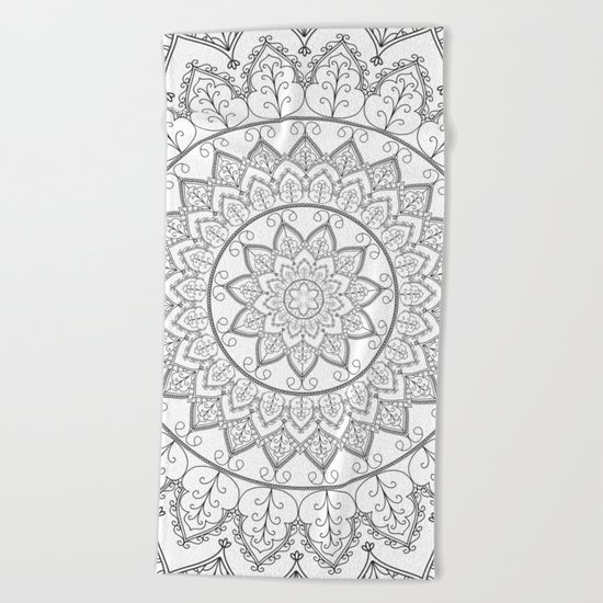 Lace Mandala Beach Towel