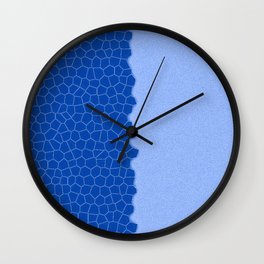 Blue Jeans Stained Glass Modern Sprinkled Collection Wall Clock