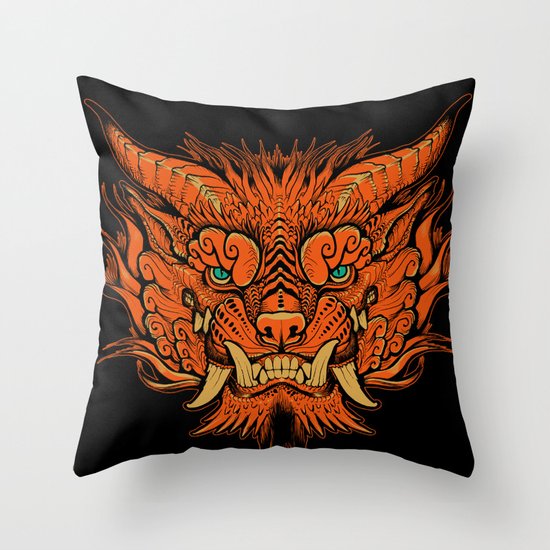 Foo Dog Throw Pillow