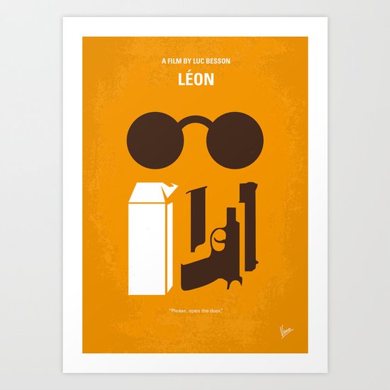 No239 My LEON minimal movie poster Art Print