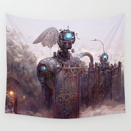 Guardians of heaven – The Robot 2 Wall Tapestry