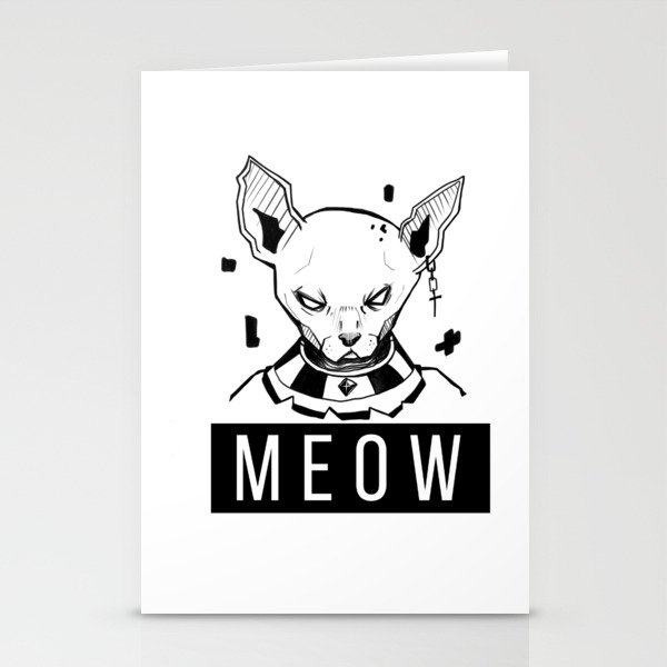 Cat God Mug shot Stationery Cards