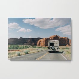 RV Metal Print | Color, Photo, Nature, Digital, Utah, Landscape 