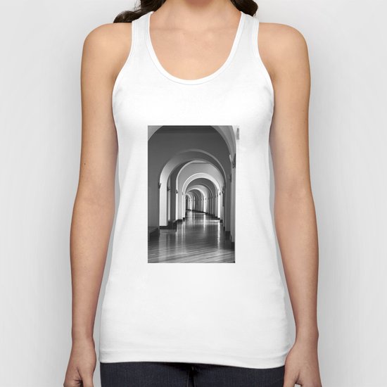 According to the light Unisex Tank Top