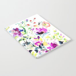 Watercolor floral Notebook