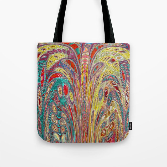 Surreal Abstract Art in Vivid Colors Tote Bag