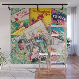 Little Vintage Library Wall Mural
