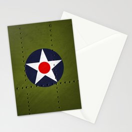 Vintage American Military Roundel Aricraft Insignia Marking 1918 Stationery Card