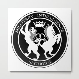 MI6 Logo (Millitary Intelligence Section 6) Metal Print | Division, Spy, 6, Mi6, Digital, Illustration, Vector, Graphicdesign, Concept, British 