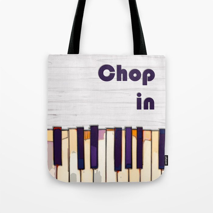 Funny Chopin and piano for classical music lover Tote Bag