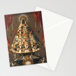 Black Madonna Mexican Painting, 1745 Stationery Card