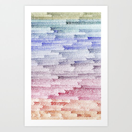 painted waterfall Art Print