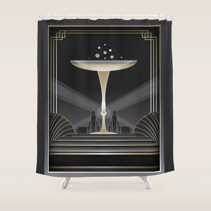Art deco design VI Shower Curtain by Peggie Prints Society6