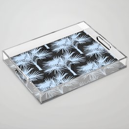 70’s Palm Springs Pastel Blue on Charcoal Acrylic Tray