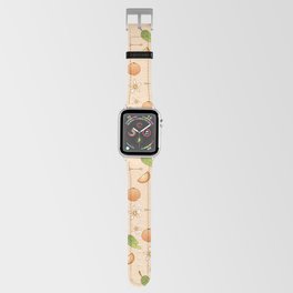 Orange Floral Apple Watch Band