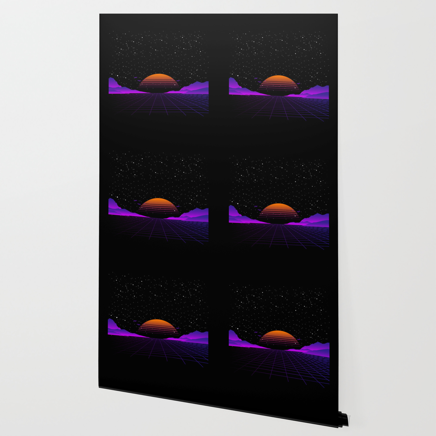 Vaporwave Outrun Eighties Style Wallpaper By Anziehend Society6