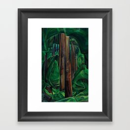 Emily Carr - Inside a Forest II - Canada, Canadian Oil Painting - Group of Seven Framed Art Print