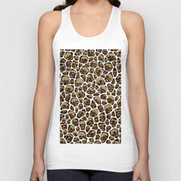 Leopard Print Cheetah Gothic Skulls Animal Fur Pattern Unisex Tank Top