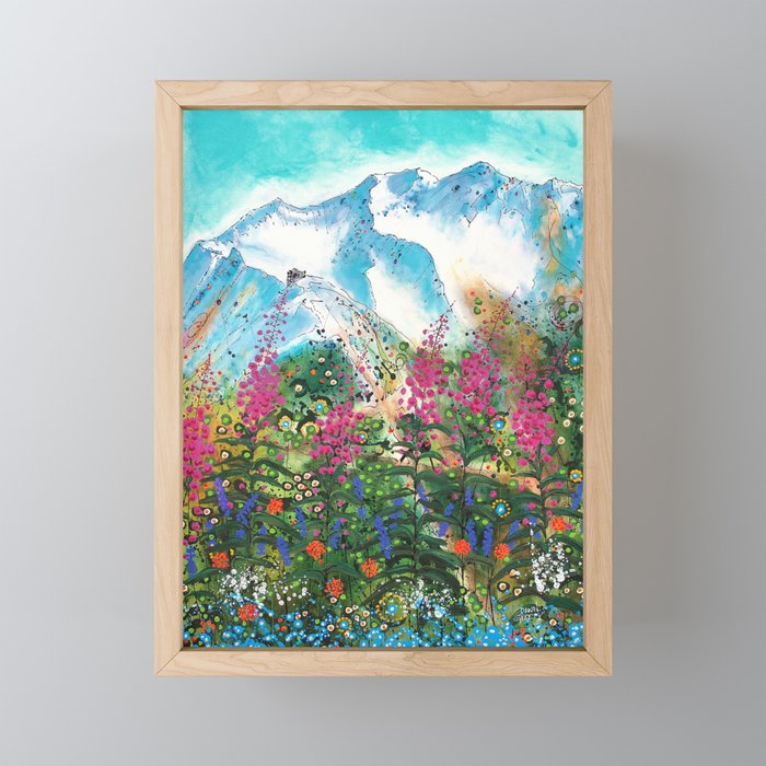 Alyeska Best of Both Wildflower Winter Framed Mini Art Print